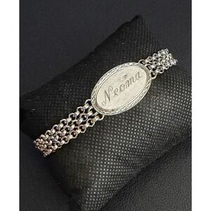 Vintage Speidel ID Bracelet Silver Tone Engraved